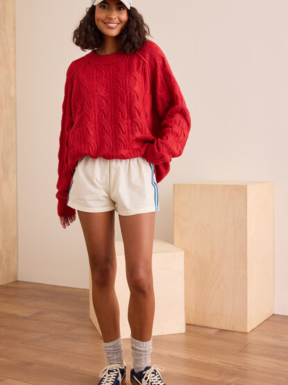 Daydream Cable Knit Sweater - TULLABEE