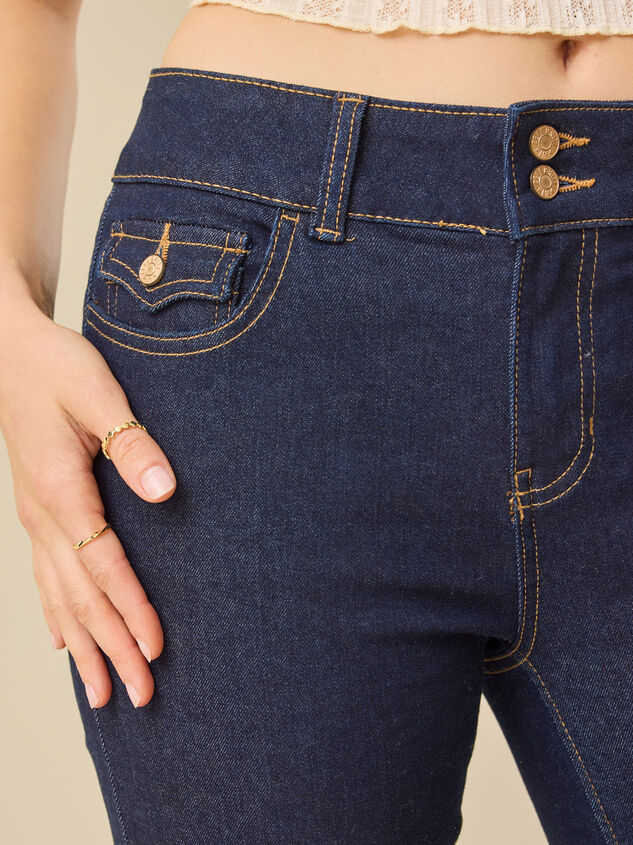 Riven Boot-Cut Jeans Detail 3 - TULLABEE