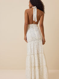 Sierra Eyelet Maxi Dress Detail 4 - TULLABEE