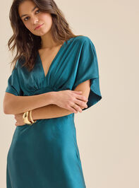Lysa Satin Maxi Dress Detail 2 - TULLABEE