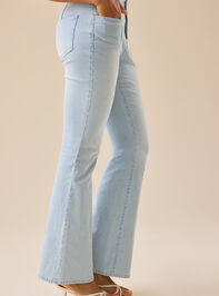 Zoey Striped Flare Jeans Detail 4 - TULLABEE