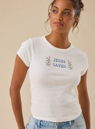 Jesus Saves Baby Tee - TULLABEE