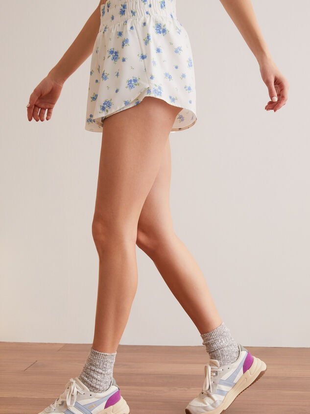 Match Point Floral Smocked Skort Detail 4 - TULLABEE