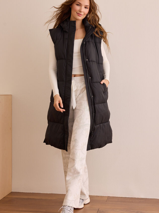 Longline Puffer Vest - TULLABEE