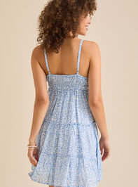 Aubrey Floral Mini Dress Detail 4 - TULLABEE