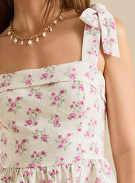 Lacee Floral Tie Top Detail 4 - TULLABEE