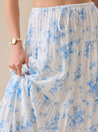 Foster Floral Maxi Skirt Detail 3 - TULLABEE
