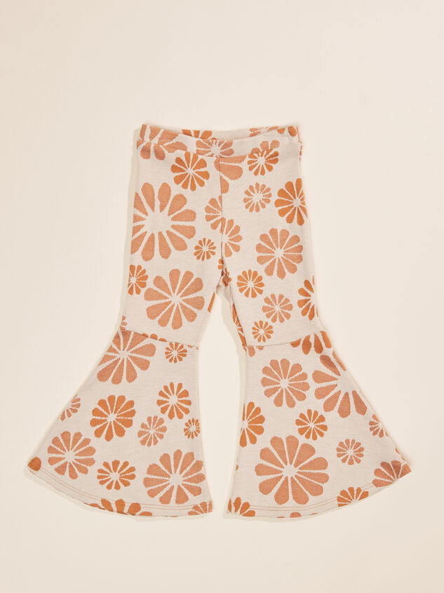 Retro Floral Printed Flares Detail 1 - TULLABEE