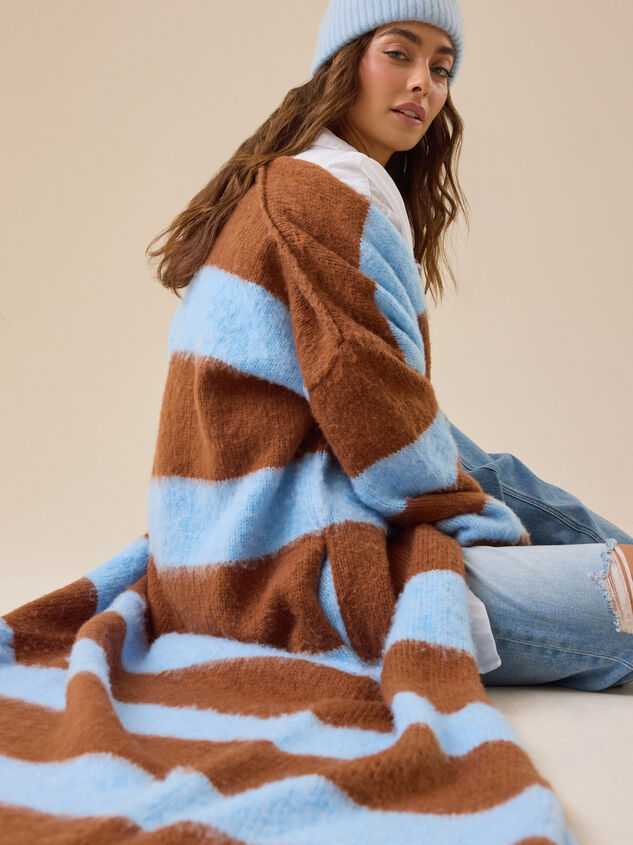 Camryn Striped Duster Detail 2 - TULLABEE