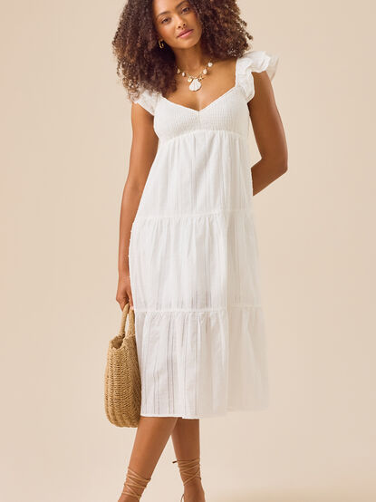 Taegan Clip Dot Maxi Dress - TULLABEE