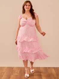 Mila Floral Midi Dress - TULLABEE