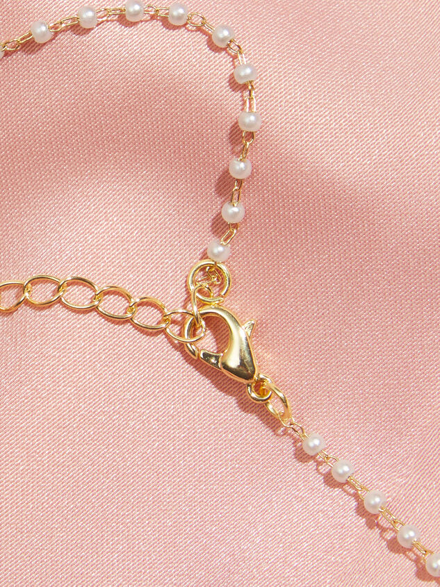 Pearl Chain Seashell Necklace Detail 2 - TULLABEE