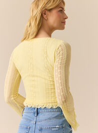 Boston Bell Sleeve Lace Top Detail 4 - TULLABEE