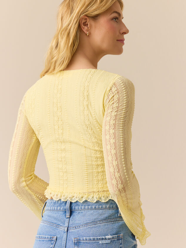 Boston Bell Sleeve Lace Top Detail 4 - TULLABEE