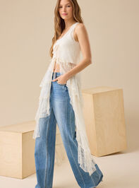 Lizzie Lace Ruffle Kimono Detail 4 - TULLABEE