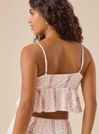 Marli Floral Lounge Tank Detail 5 - TULLABEE