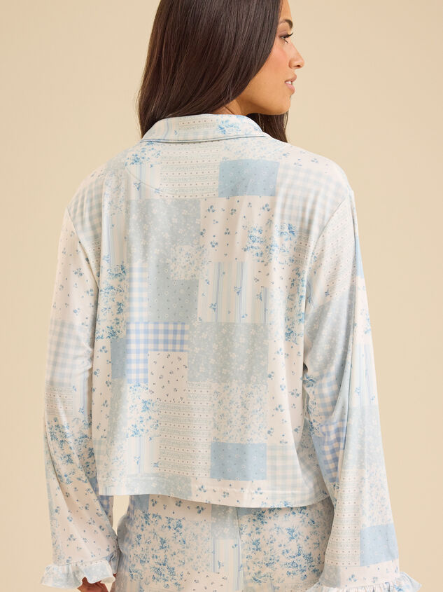 Junia Patchwork Sleep Top Detail 5 - TULLABEE