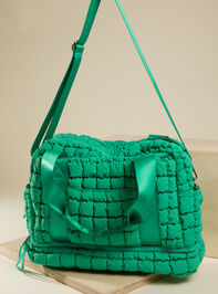 Carry On Quilted Tote Detail 3 - TULLABEE