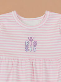 Big Sis Striped Dress Detail 2 - TULLABEE