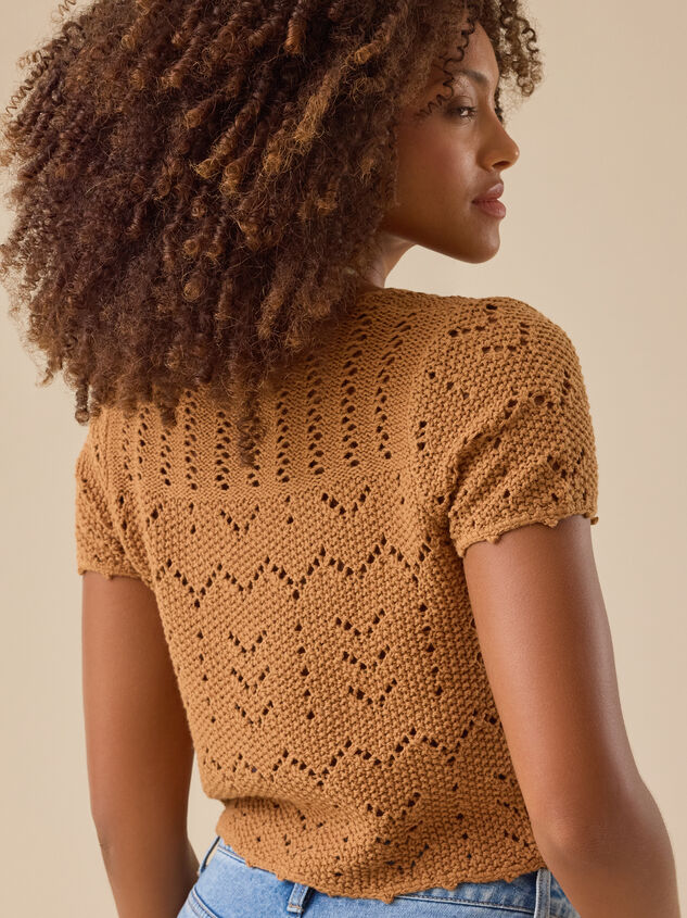 Lucia Tie Front Top Detail 5 - TULLABEE