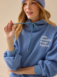 Make Beautiful Things Happen Hoodie Detail 2 - TULLABEE