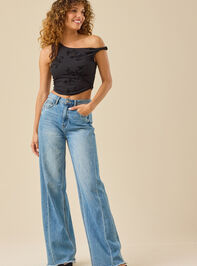 Davina Velvet Cropped Tank Detail 2 - TULLABEE