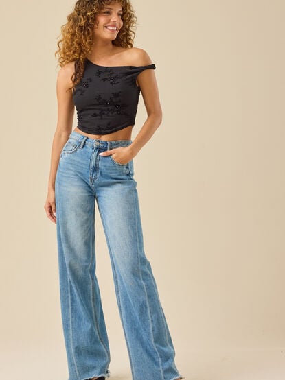 Davina Velvet Cropped Tank - TULLABEE