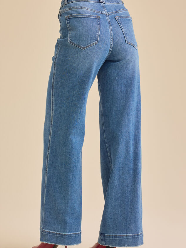 Kiara Wide Leg Jean Detail 5 - TULLABEE