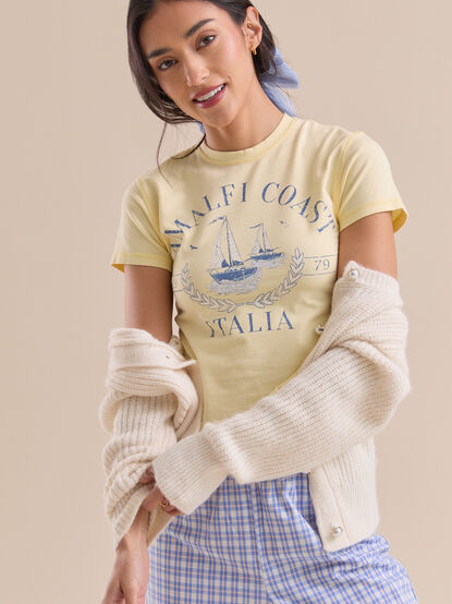 Amalfi Coast Baby Tee - TULLABEE