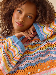 Keily Bright Stripe Sweater Detail 2 - TULLABEE