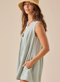 Evie Linen Romper Detail 3 - TULLABEE