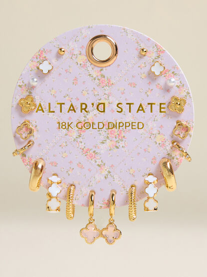 Lucy 18K Gold Dipped Earring Set - TULLABEE