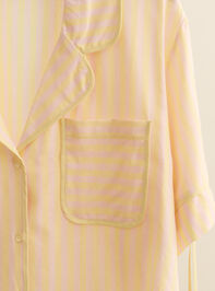 Melody Striped Lounge Top Detail 3 - TULLABEE