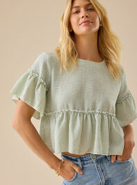 Leyla Stripe Top Detail 2 - TULLABEE