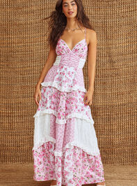 Adernlia Floral Maxi Dress Detail 4 - TULLABEE