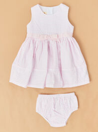 Blush Bunny Baby Cardigan Dress Detail 3 - TULLABEE