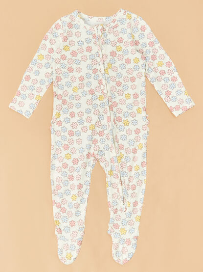 Sara Floral Ruffle Footie - TULLABEE