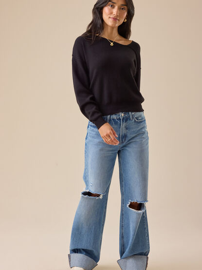 Camilla Asymmetrical Sweater - TULLABEE