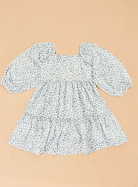 Nora Floral Toddler Dress Detail 2 - TULLABEE