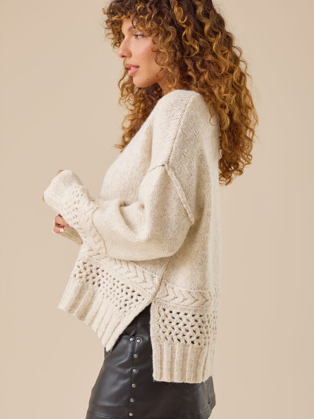 Thea Braided Sweater Detail 3 - TULLABEE