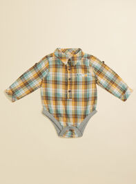 Jasper Plaid Romper by Me + Henry - TULLABEE