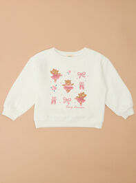 Ballerina Bears Crewneck Detail 2 - TULLABEE