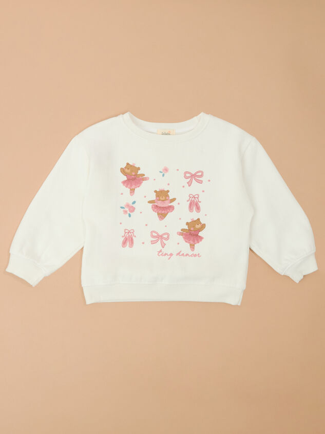 Ballerina Bears Crewneck Detail 2 - TULLABEE