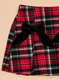 Iris Plaid Youth Skirt Detail 2 - TULLABEE