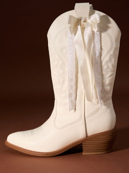 Leila Bow Western Boots - TULLABEE
