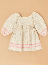 Ella Velvet Trim Floral Mini Dress - TULLABEE