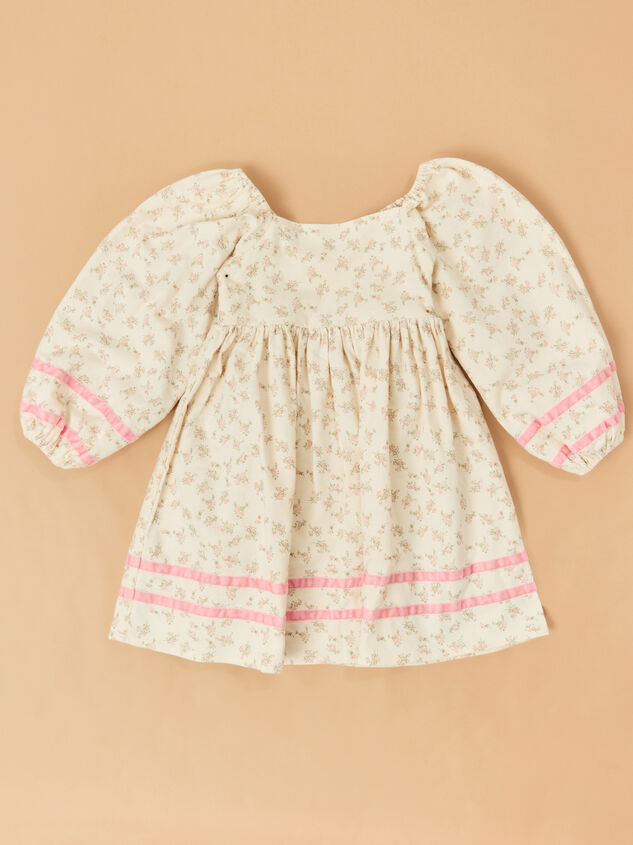 Ella Velvet Trim Floral Mini Dress - TULLABEE