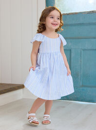 Emma Flutter Sleeve Toddler Dress - TULLABEE