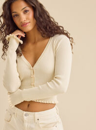 Ophelia Ribbed Pearl Top - TULLABEE