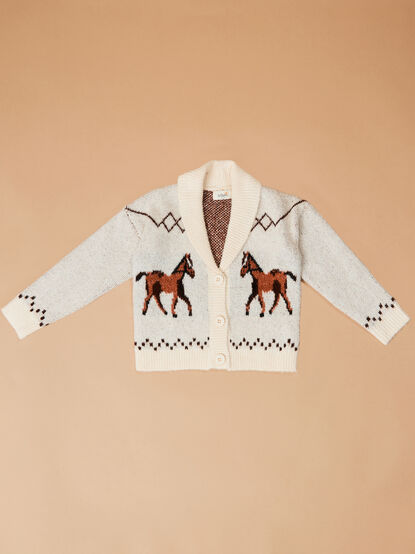 Vintage Horses Sweater - TULLABEE